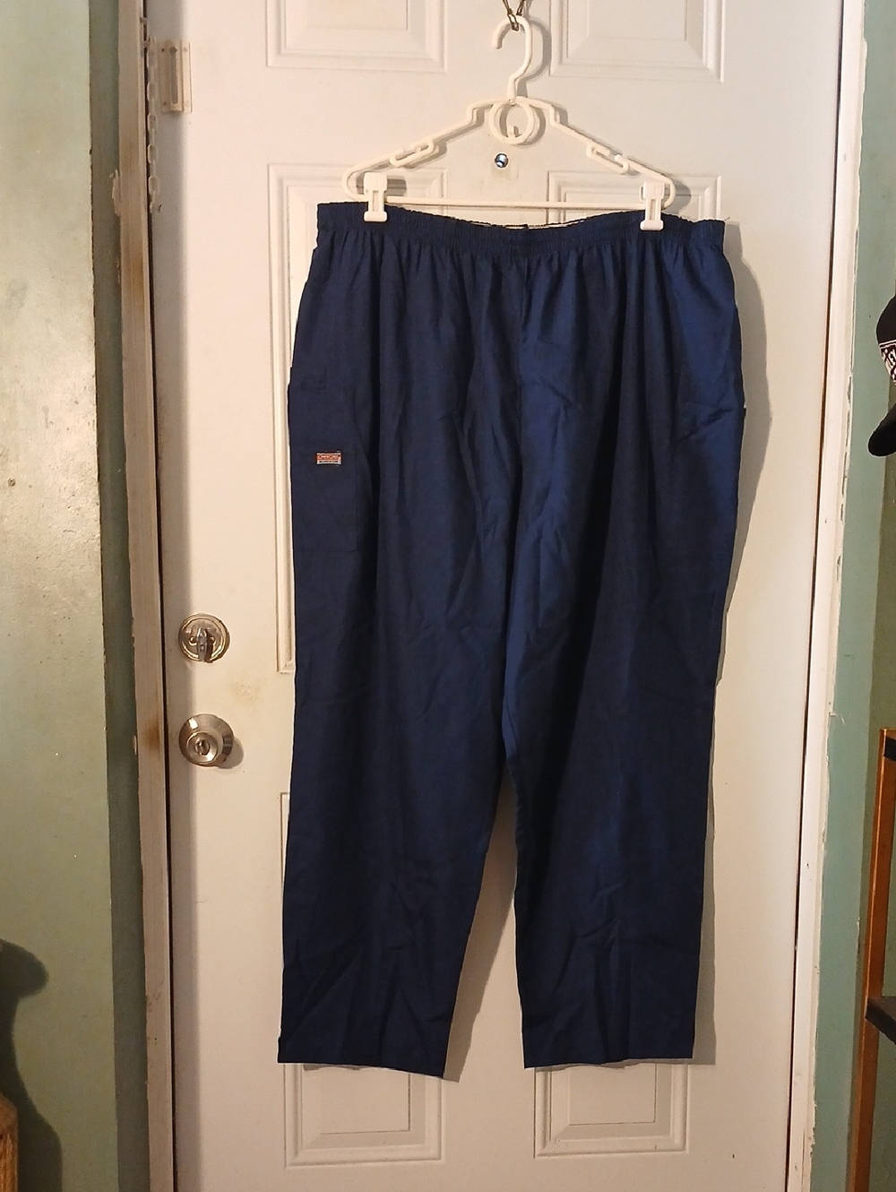 Cherokee Work Wear Women's Navy Blue Elastic Waist Pants